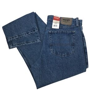 Wrangler Authentics 10ZM100SW Cotton Blue Wash Regular Fit Denim Jeans 35 X‎ 29